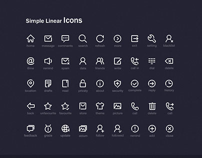 Simple linear icon