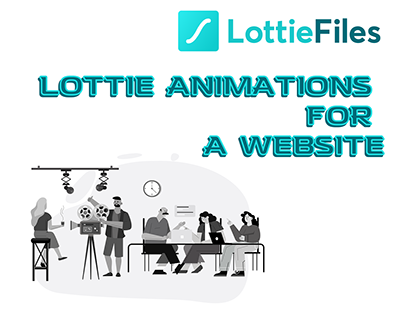 Lottie animations for a video production website.