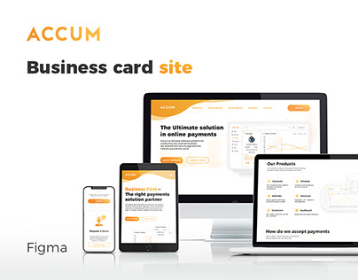 Business card site for ACCUM