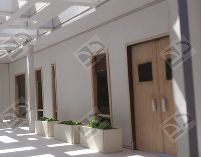 kampala hospital entrance remodeling project ( model )