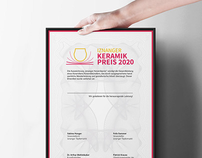 Project thumbnail - Redesign neues Erscheinungsbild Iznanger Keramikpreis