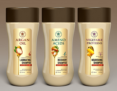Packaging design and 3D Visualization for shampoo line