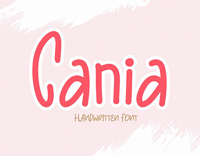 Cania - a Cute Handwritten Font