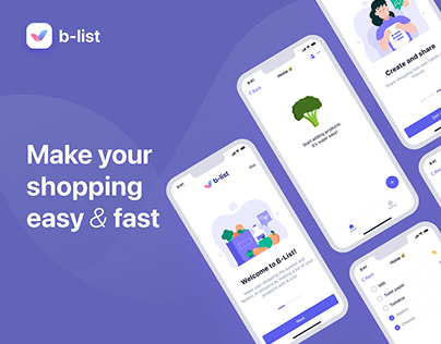 B-LIST — Shopping List App | UX/UI