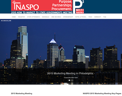 NASPO 2015 Marketing Confernce Website