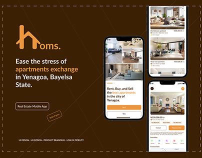 Project thumbnail - HOMS REAL ESTATE MOBILE APP