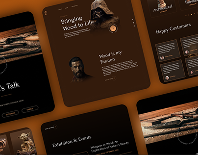 UI KIT for Wood Art webdesign