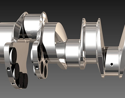 Project thumbnail - Crankshaft Design For V4 Engine