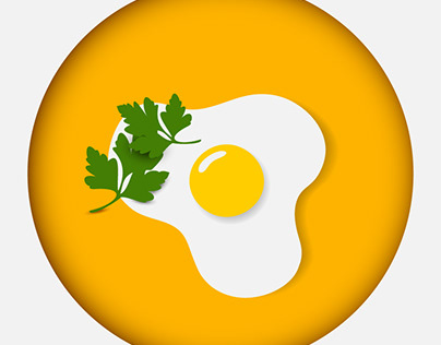 Иллюстрация "Жаренное яйцо"