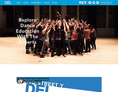 Dance Education Laboratory: Site mockups