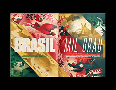 Brasil / On Fire / - Editorial Design
