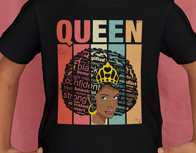 Black History Retro Vintage T-shirt Design.