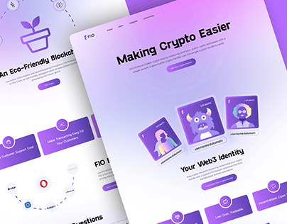 Cryptocurrency FIO Protocol Landing Page Re-design