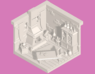 Project thumbnail - Alchemist's Living Room | 3D Render
