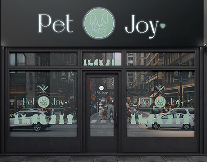 Groomer salon logo Pet Joy