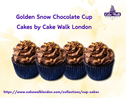 Sweetness of Golden Snow Chocolate Cup Cakes
