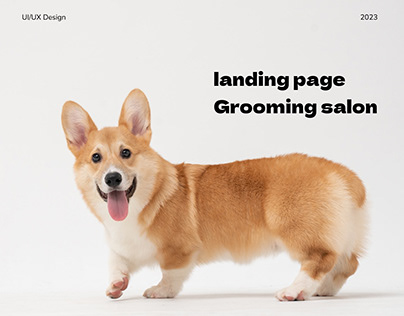 landing page grooming salon