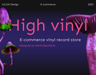 E-commerce vinyl record store concept