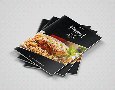 Bi fold menu brochure
