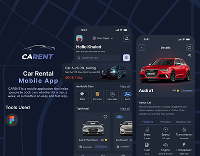 Car Rental App Ui Design