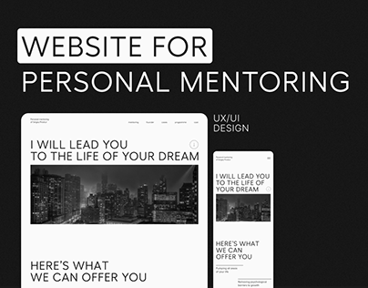 Website for personal mentoring