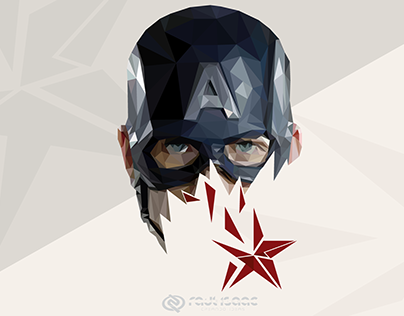 Lowpoly / Capitán América