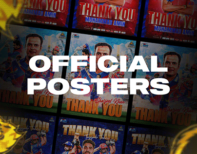 Official Farewell Posters for Karachi Kings