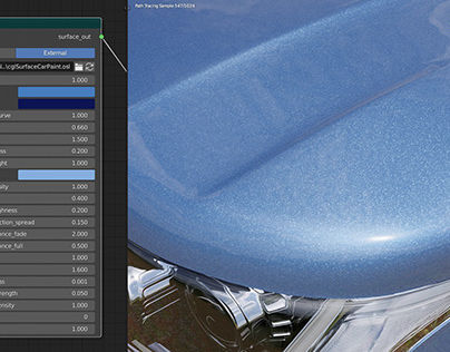 Advanced car-paint OSL shader - cglSurfaceCarPaint