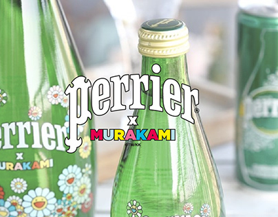 Perrier x Murakami - Relations presse, RS et packshot
