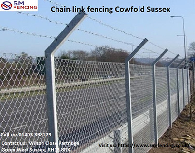 Chain link fencing Cowfold Sussex