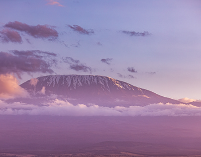 Mount Kilimanjaro Landscapes Sunset