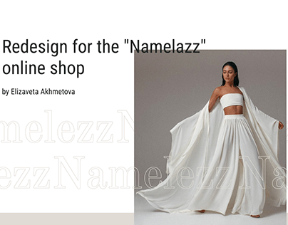 Redesign for the "Namelazz" online shop