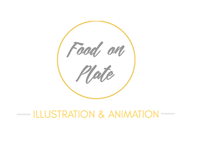 FOOD ON PLATE- Illustration and animation