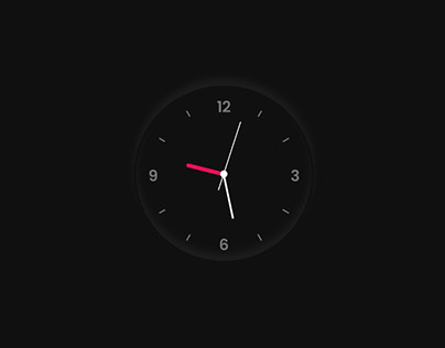 Dark Clock UI