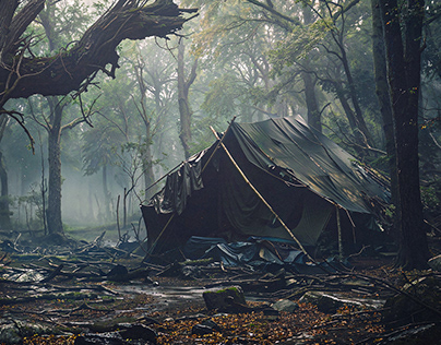 The Abandoned Tent // Environment design
