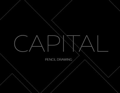 Pencil drawing "Capital"