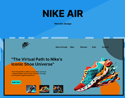 E-Com Responsive Website for NIKE AIR Shoes