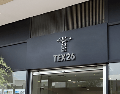 The company logo TEX26 is the field of marketing