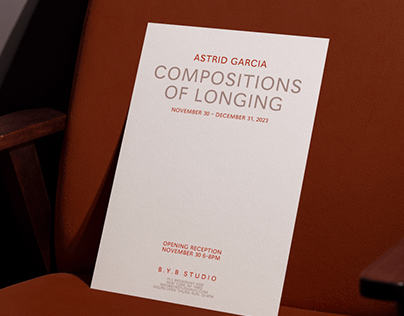 Compositions of Longing | Postcard Design