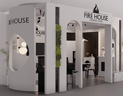 Ethanol Fireplace Exhibition Stand