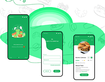 UI/UX Case study - food Delivery app by figma