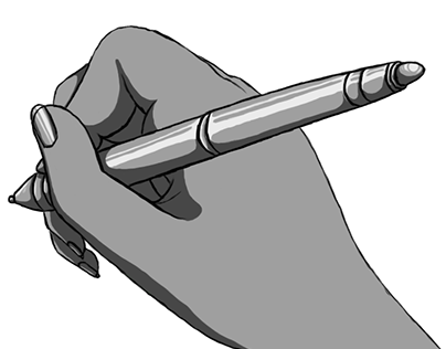 Hand with Tablet Pen