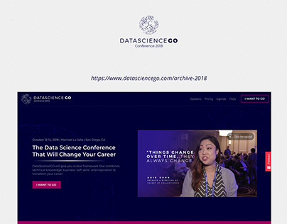 Events platform DatascienceGO | UX-UI