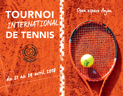 Affiche pour un tournoi de Tennis