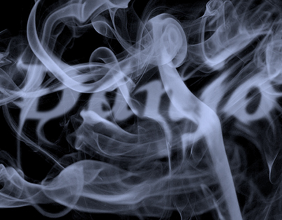 Smokey typography