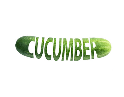 Typography Art Cucumber