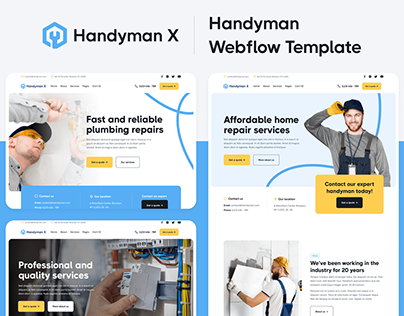 Handyman X - Handyman Webflow Template
