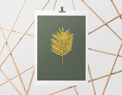 Palm Leaf Poster