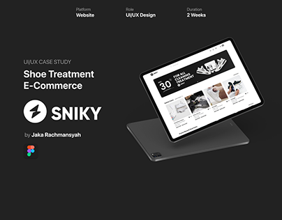 UI/UX Case Study - Shoes Treatment E-Commerce