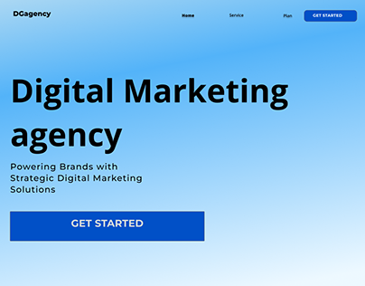 Conceptual Digital Marketing Landing Page